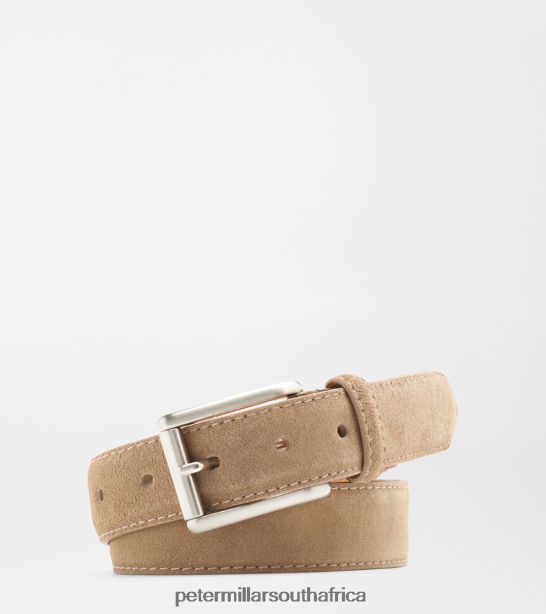 Dark Jute Men Peter Millar Excursionist Suede Belt Accessories B62P4F1221