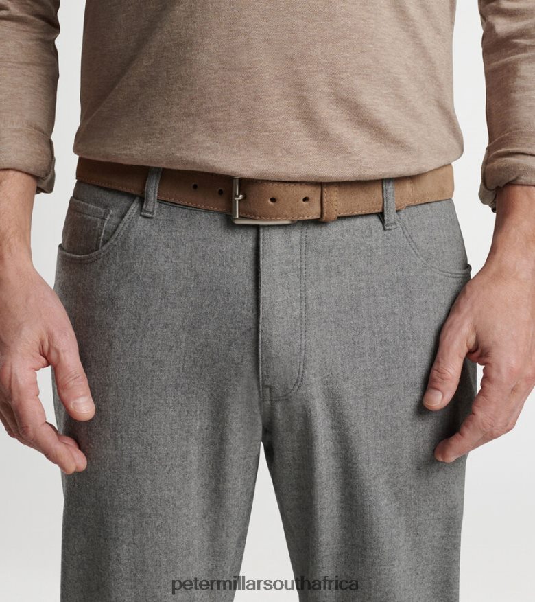 Dark Jute Men Peter Millar Excursionist Suede Belt Accessories B62P4F1221