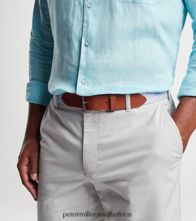 White Men Peter Millar Dazed And Transfused Printed Belt Accessories B62P4F1241