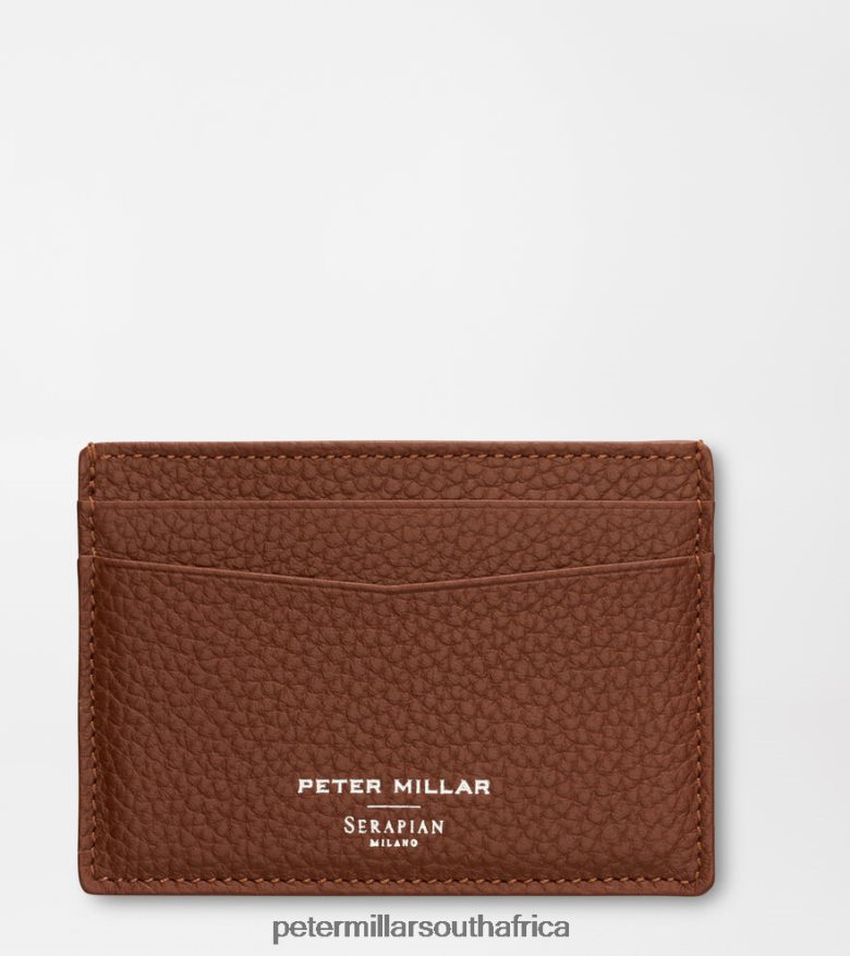 Cognac Men Peter Millar X Serapian Card Case Accessories B62P4F1288