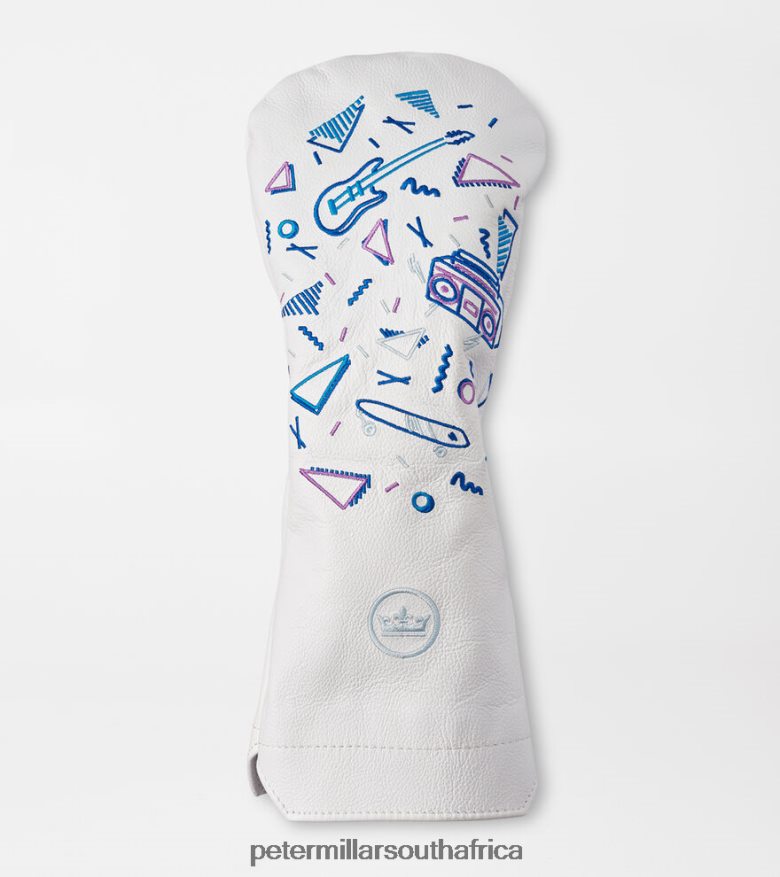 White Men Peter Millar 1985 Leather Driver Headcover Accessories B62P4F1295