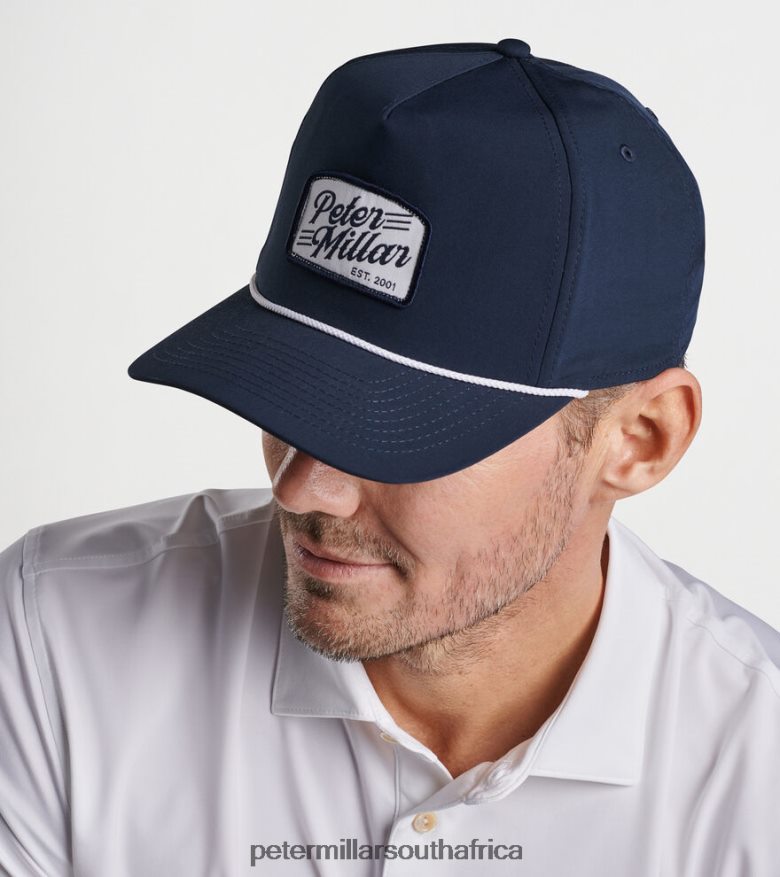 Navy Men Peter Millar Est. Clubhouse Rope Hat Accessories B62P4F1277