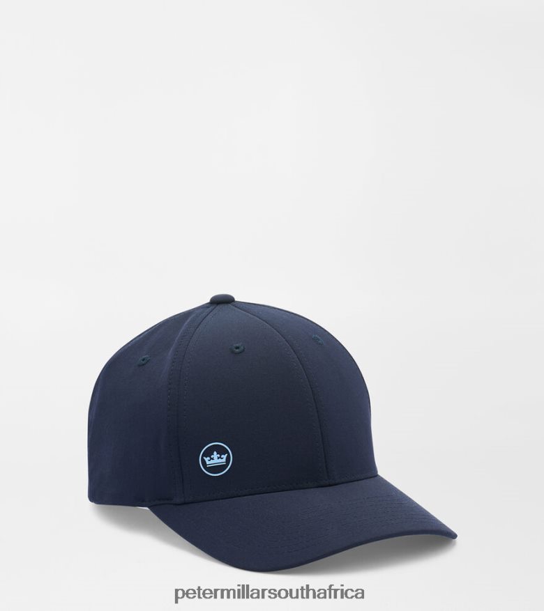 Navy Men Peter Millar Off-Set Crown Performance Hat Accessories B62P4F1279