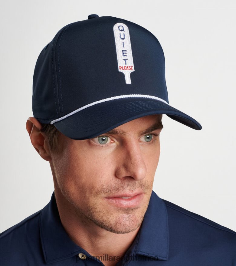 Navy Men Peter Millar Quiet Please Performance Rope Hat Accessories B62P4F1281