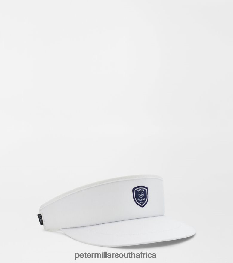 White Men Peter Millar Crown Crest Tour Visor Accessories B62P4F1283