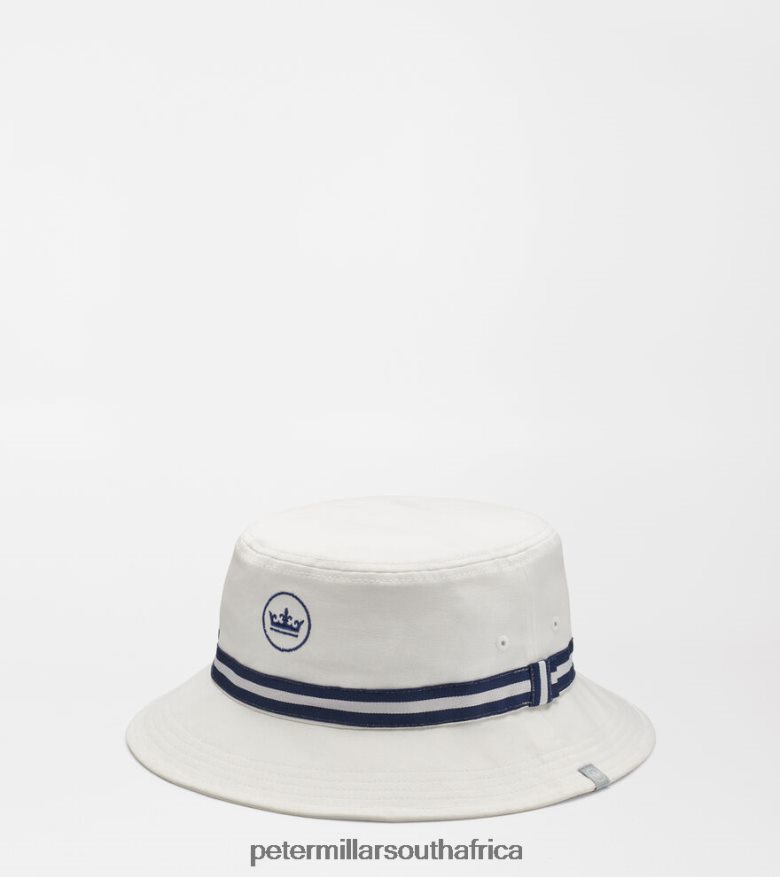 White Men Peter Millar Crown Seal Oxford Bucket Hat Accessories B62P4F1282