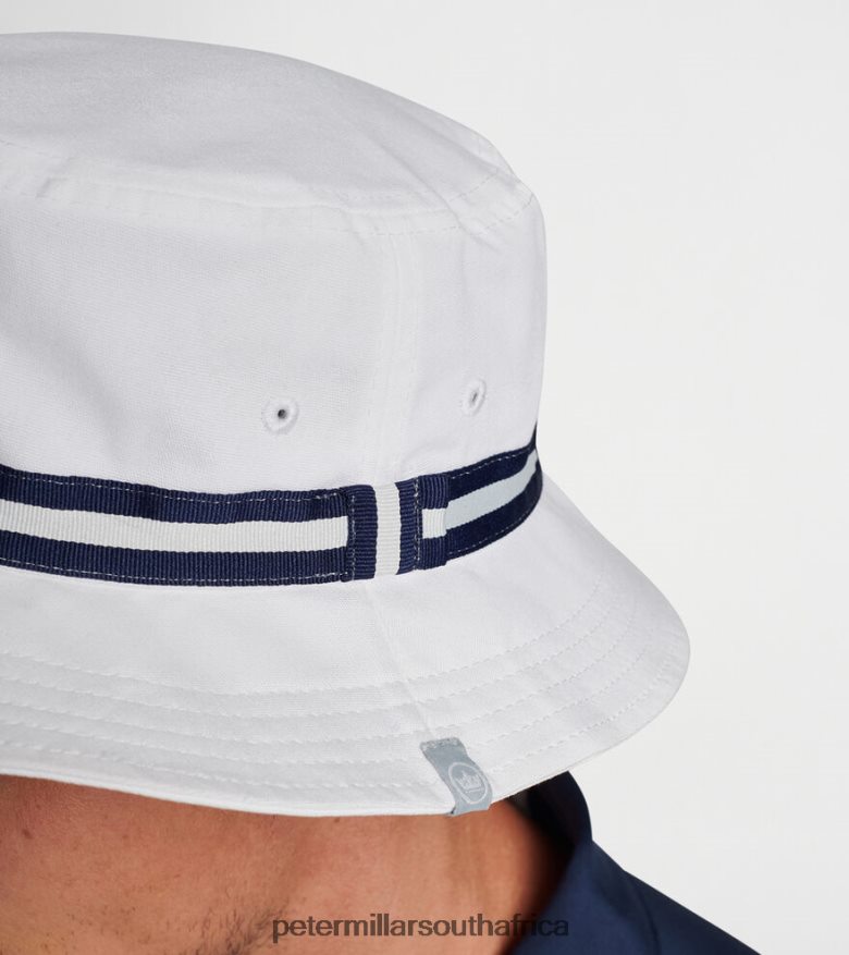White Men Peter Millar Crown Seal Oxford Bucket Hat Accessories B62P4F1282