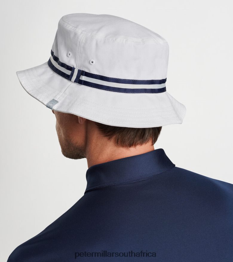 White Men Peter Millar Crown Seal Oxford Bucket Hat Accessories B62P4F1282