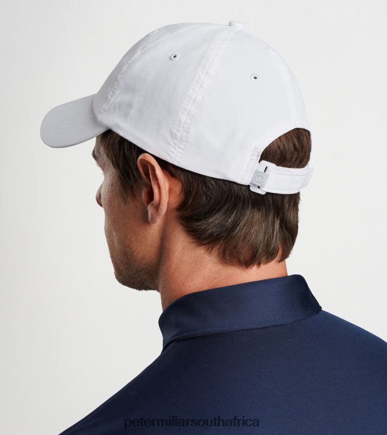 White Men Peter Millar Golf On The Rocks Performance Hat Accessories B62P4F1280