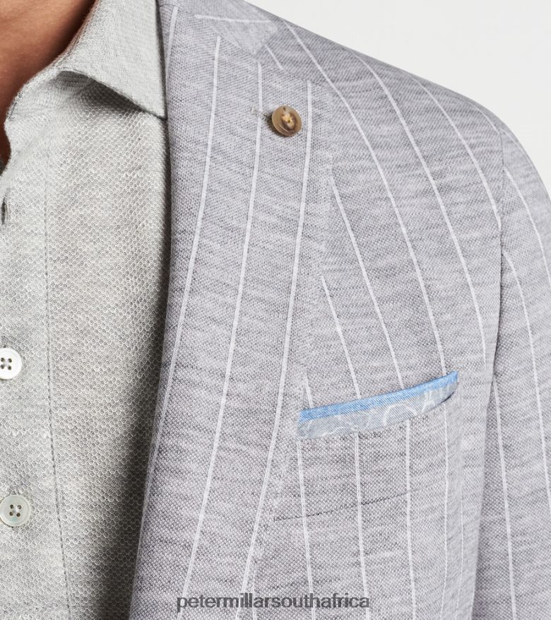 British Grey Men Peter Millar Trellis Pocket Square Accessories B62P4F1262