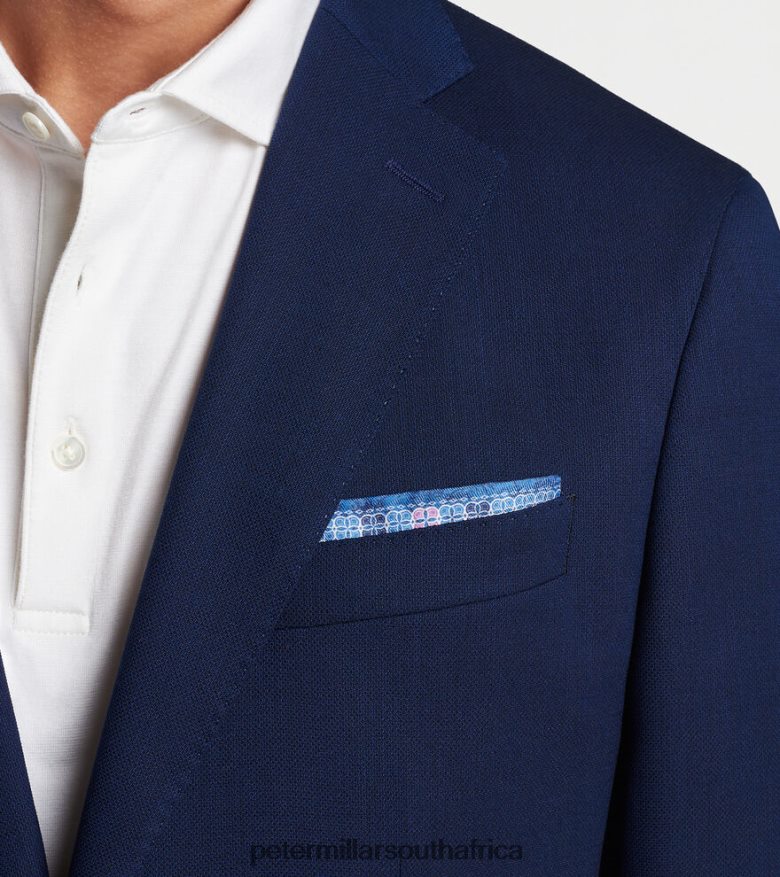 Cascade Blue Men Peter Millar Cain Pocket Square Accessories B62P4F1260