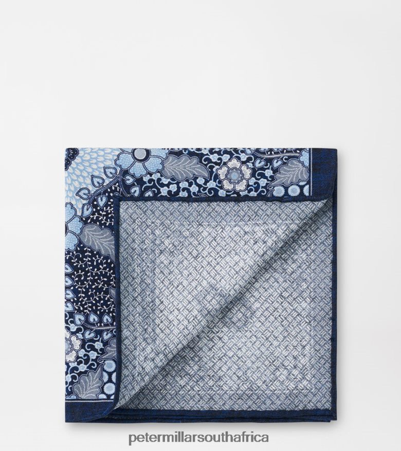 Navy Men Peter Millar Wettenstein Pocket Square Accessories B62P4F1266