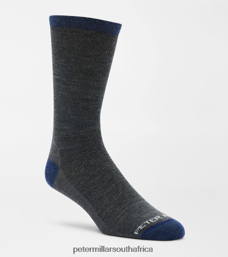 Charcoal Men Peter Millar Merino Crew Sock Accessories B62P4F1246