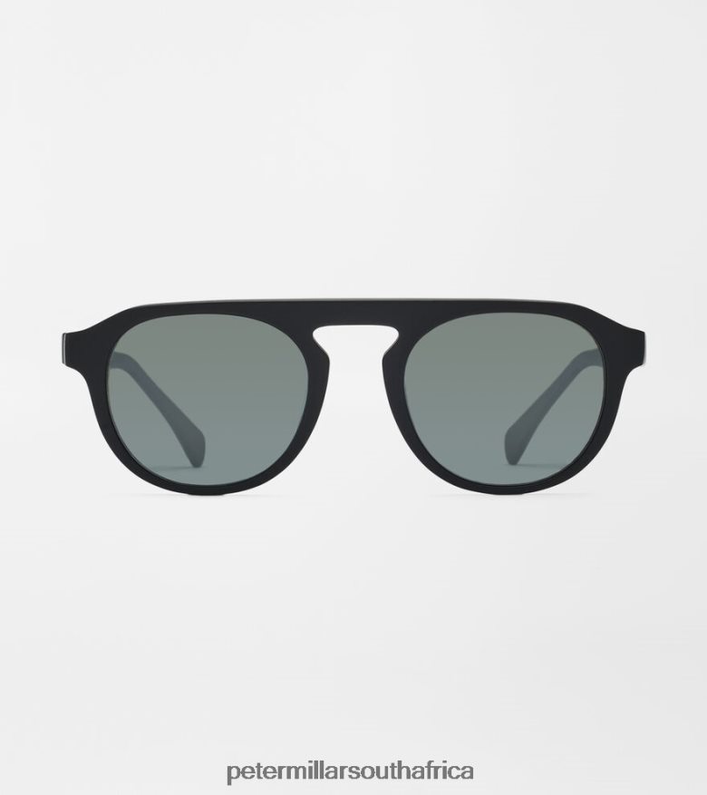Black/Silver Men Peter Millar Mirrored Sunglasses Accessories B62P4F1201