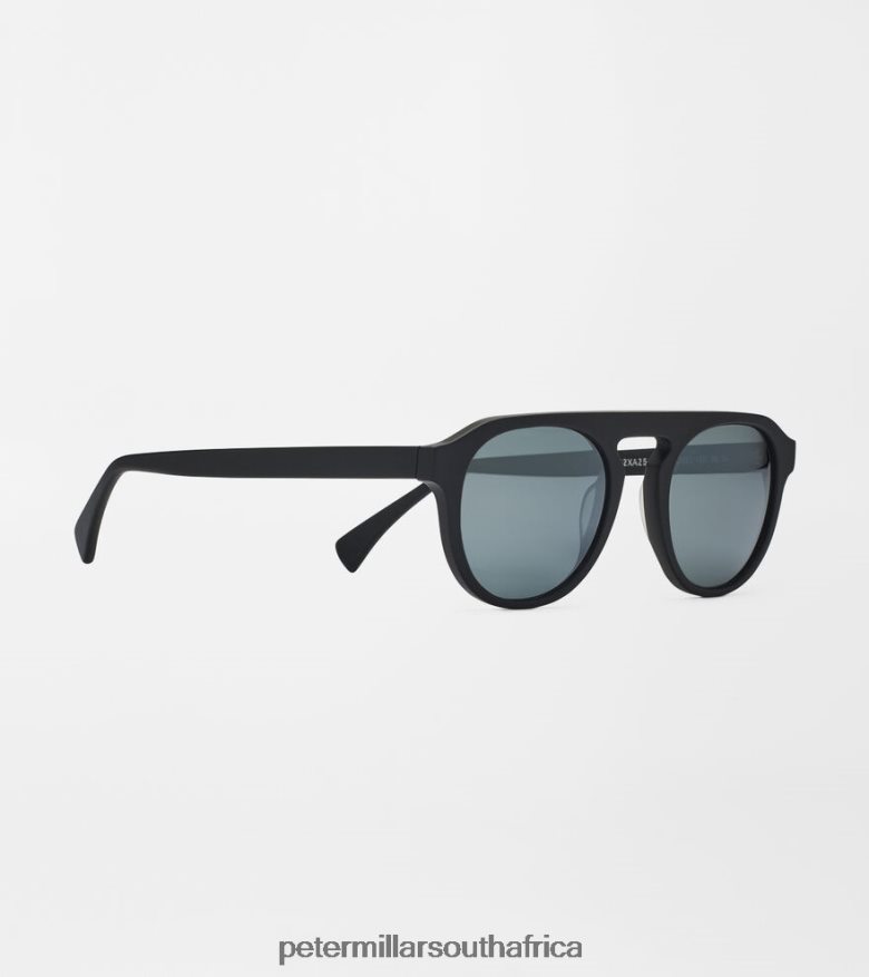 Black/Silver Men Peter Millar Mirrored Sunglasses Accessories B62P4F1201