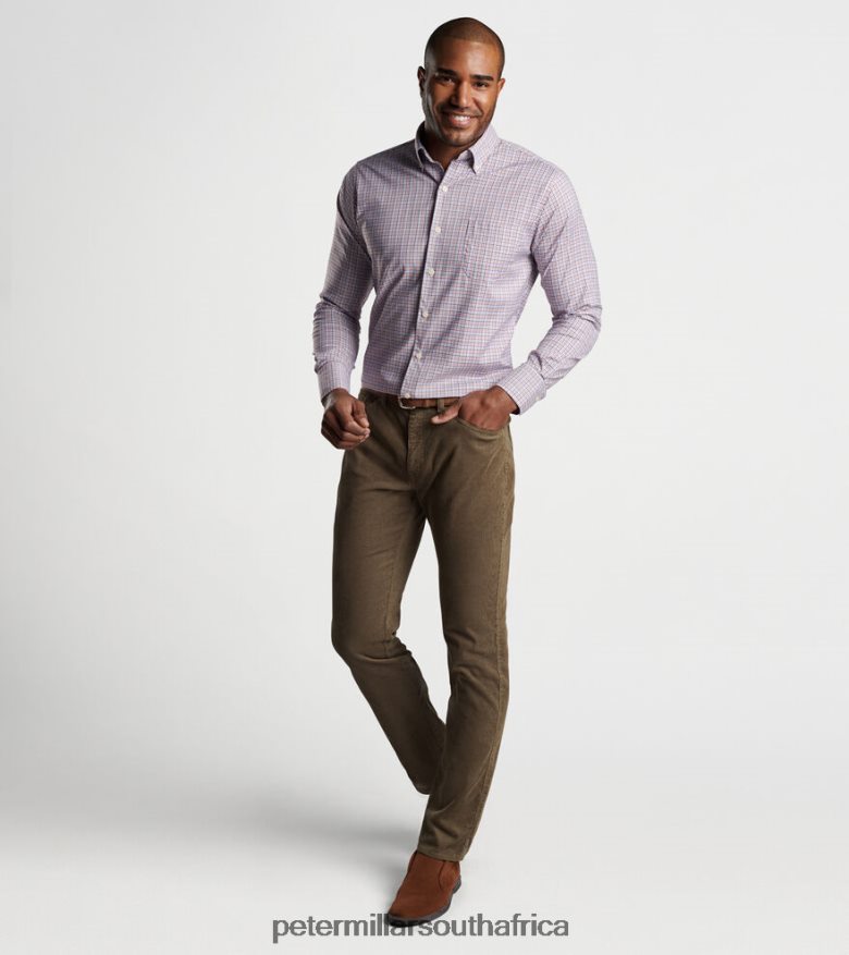 Brown Men Peter Millar Superior Soft Corduroy Five-Pocket Pant Apparel B62P4F851