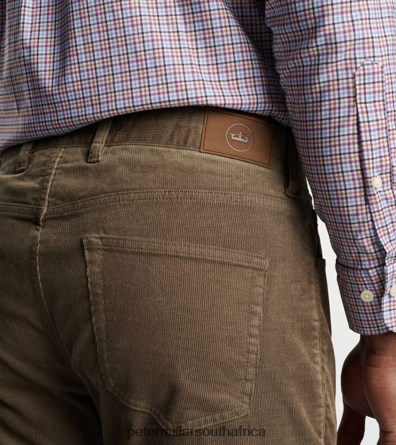 Brown Men Peter Millar Superior Soft Corduroy Five-Pocket Pant Apparel B62P4F851