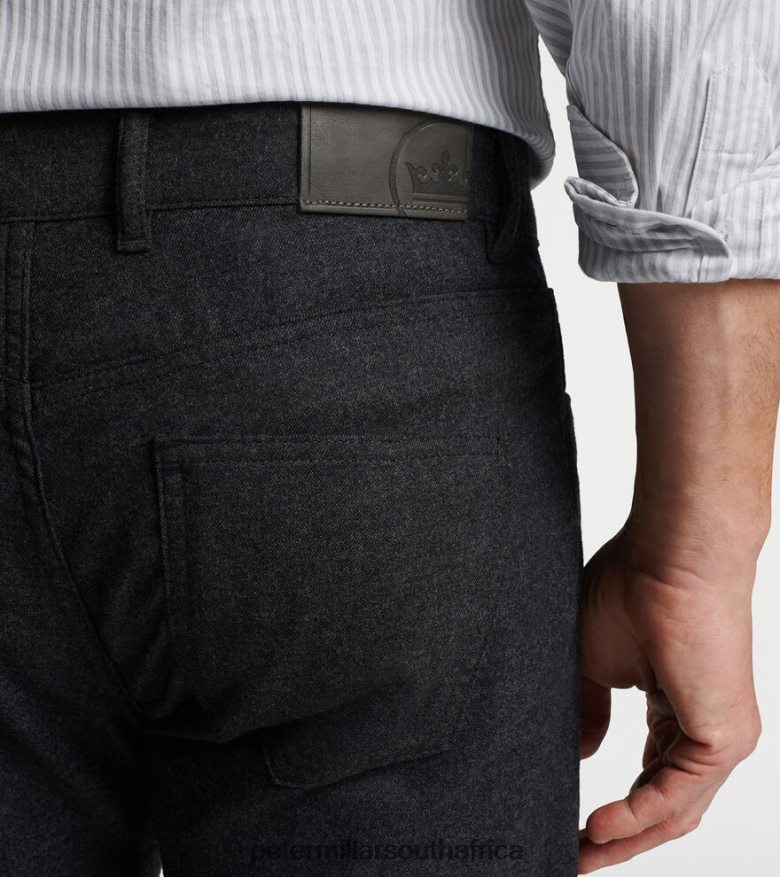 Charcoal Men Peter Millar Excursionist Flex Alpine Five-Pocket Pant Apparel B62P4F905
