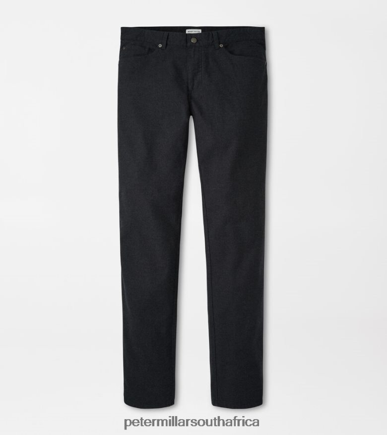 Charcoal Men Peter Millar Mountainside Flannel Five-Pocket Pant Apparel B62P4F857