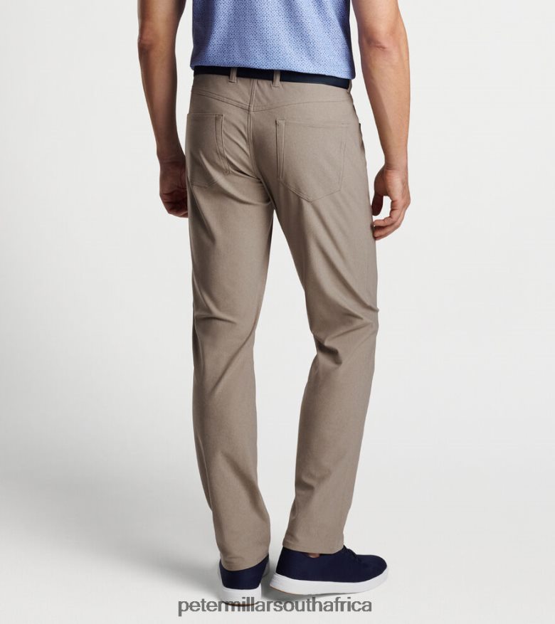 Dark Argil Men Peter Millar Brevard Performance Flannel Five-Pocket Pant Apparel B62P4F881