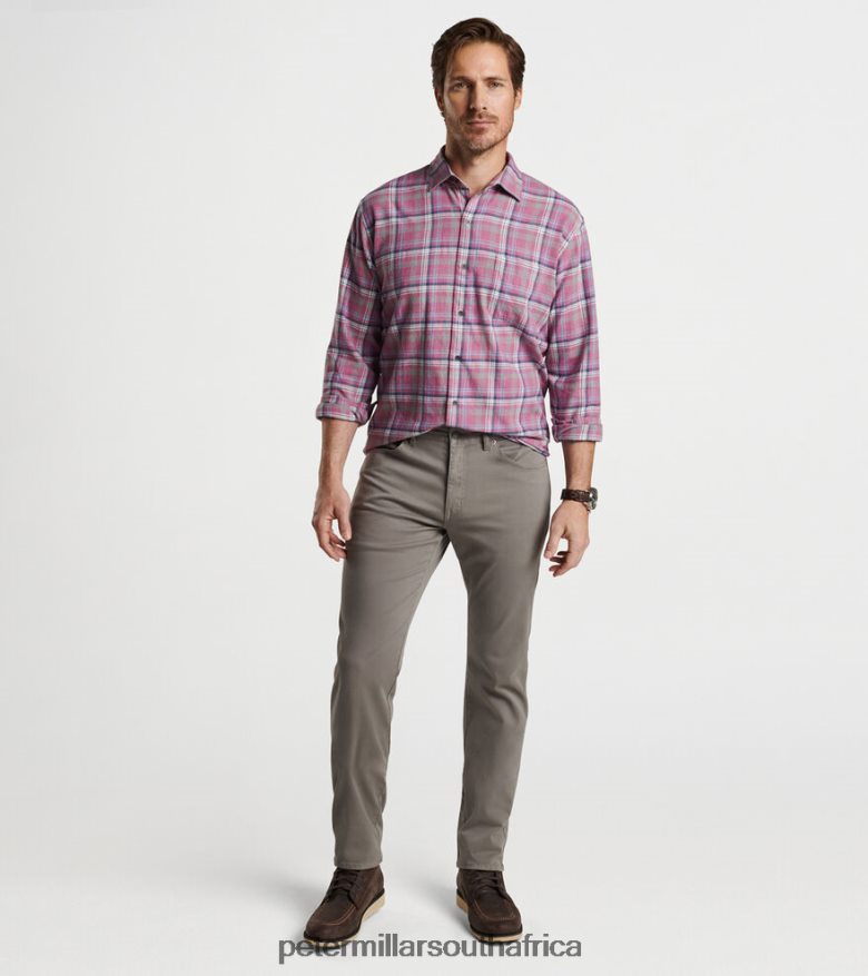 Grey Men Peter Millar Ultimate Sateen Five-Pocket Pant Apparel B62P4F844