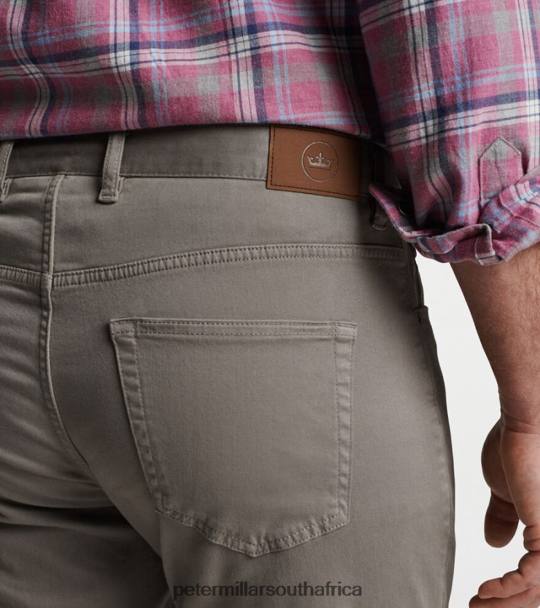 Grey Men Peter Millar Ultimate Sateen Five-Pocket Pant Apparel B62P4F844