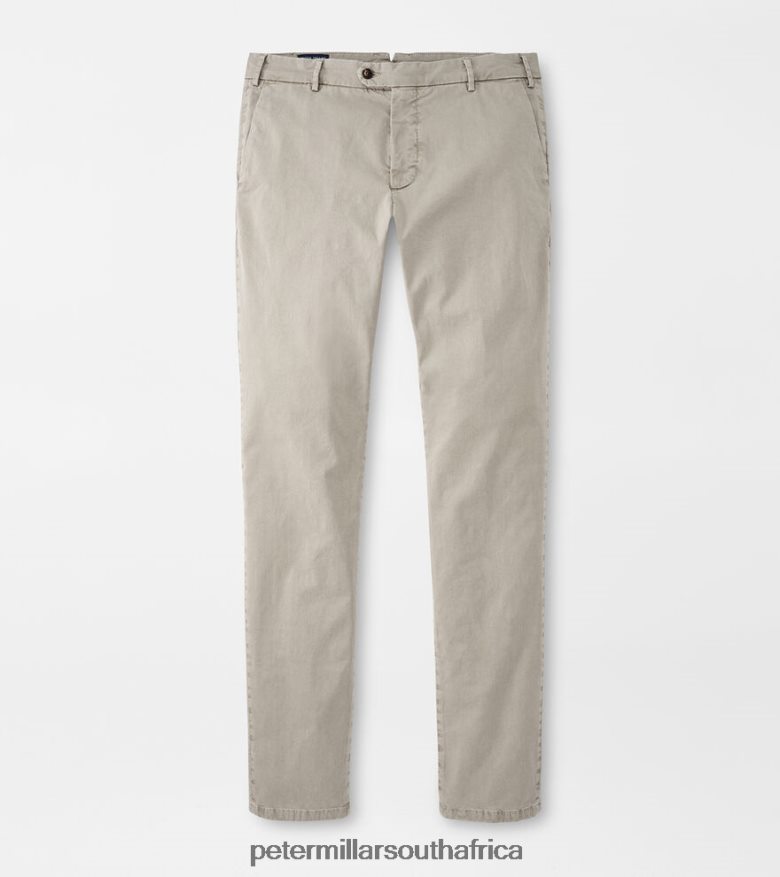 Khaki Men Peter Millar Concorde Garment-Dyed Flat-Front Trouser Apparel B62P4F867
