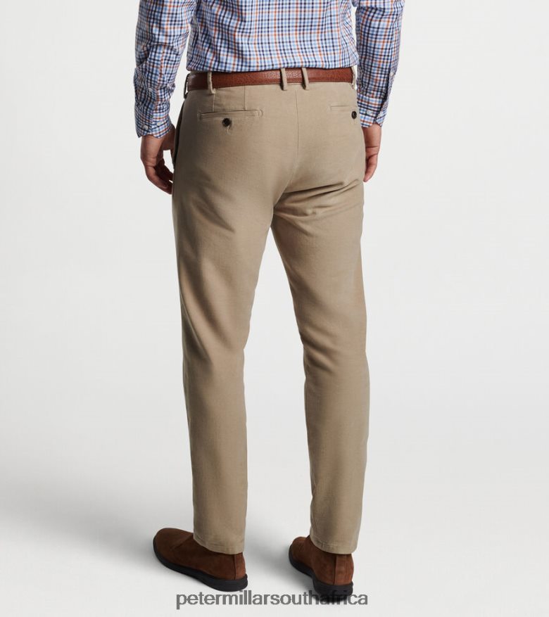 Khaki Men Peter Millar Manor Moleskin Flat-Front Trouser Apparel B62P4F924