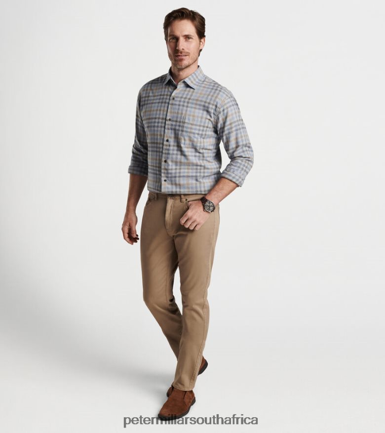 Khaki Men Peter Millar Ultimate Sateen Five-Pocket Pant Apparel B62P4F840