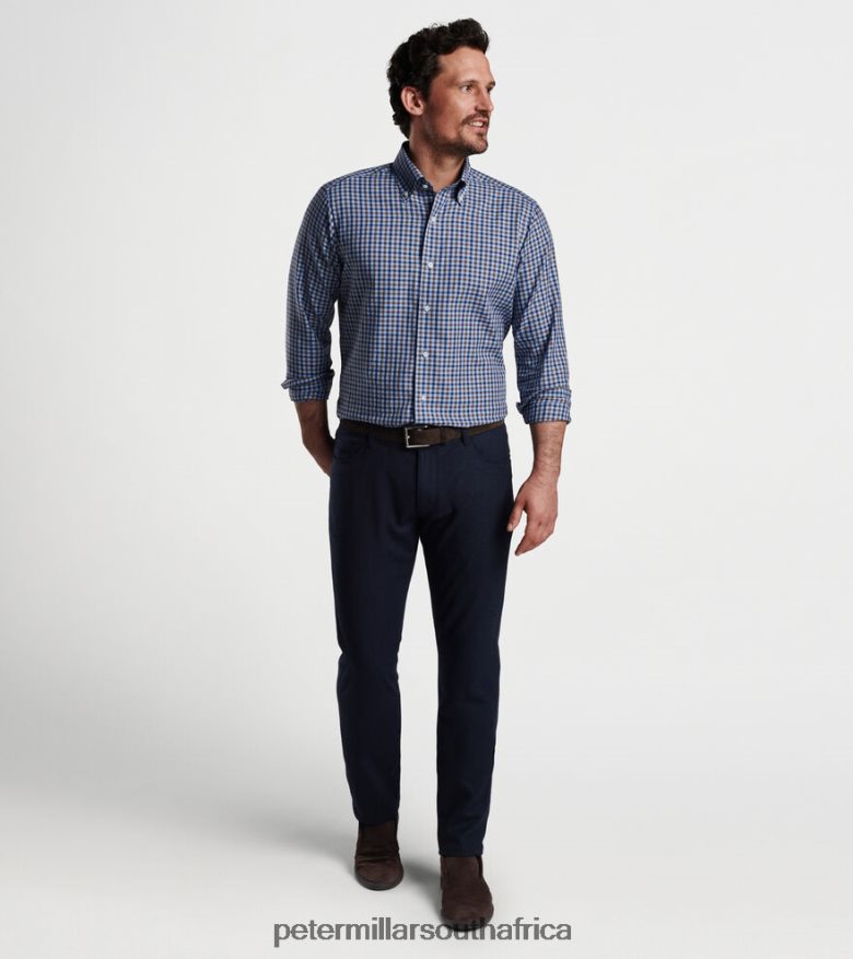 Navy Men Peter Millar Excursionist Flex Alpine Five-Pocket Pant Apparel B62P4F906