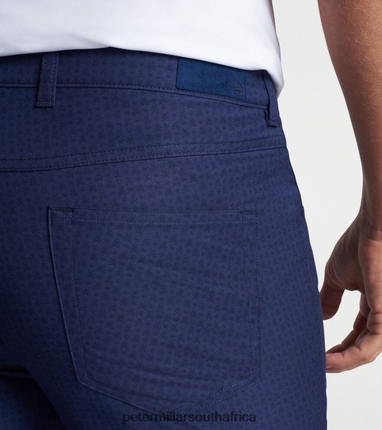 Navy Men Peter Millar eb66 Skull In One Performance Five-Pocket Pant Apparel B62P4F933