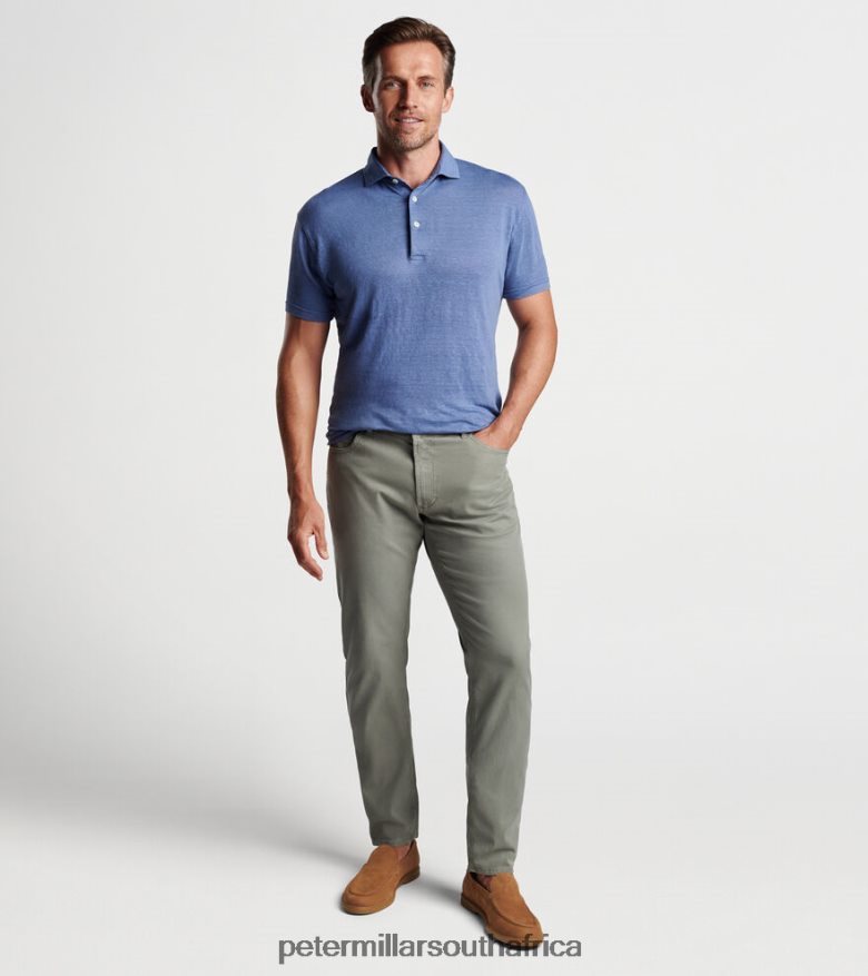 Sage Fog Men Peter Millar Wayfare Five-Pocket Trouser Apparel B62P4F914