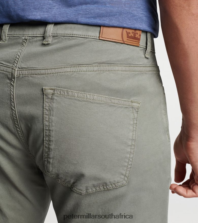 Sage Fog Men Peter Millar Wayfare Five-Pocket Trouser Apparel B62P4F914