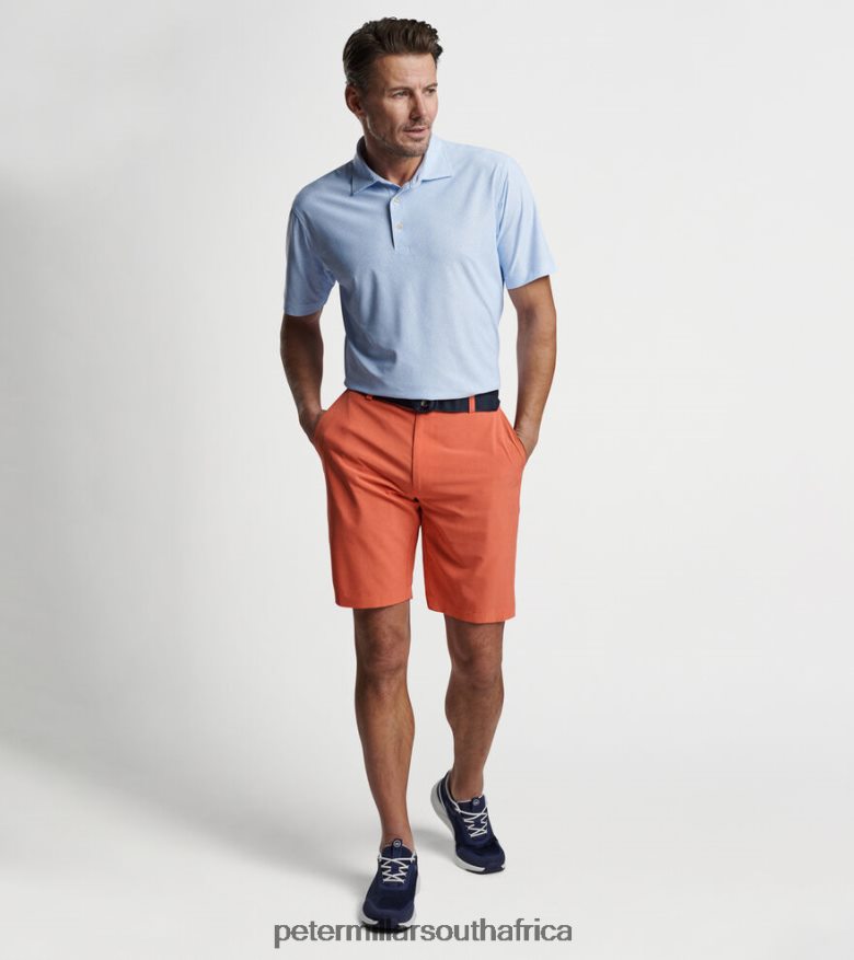 British Grey Men Peter Millar Shackleford Performance Hybrid Short Apparel B62P4F959