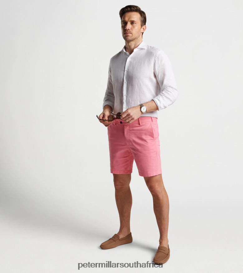 Peach Bloom Men Peter Millar Concorde Garment-Dyed Short Apparel B62P4F965