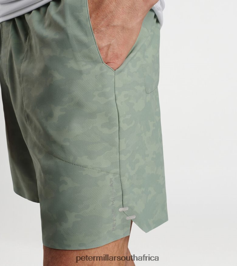 Sage Fog Men Peter Millar Swift Camo Performance Short Apparel B62P4F981