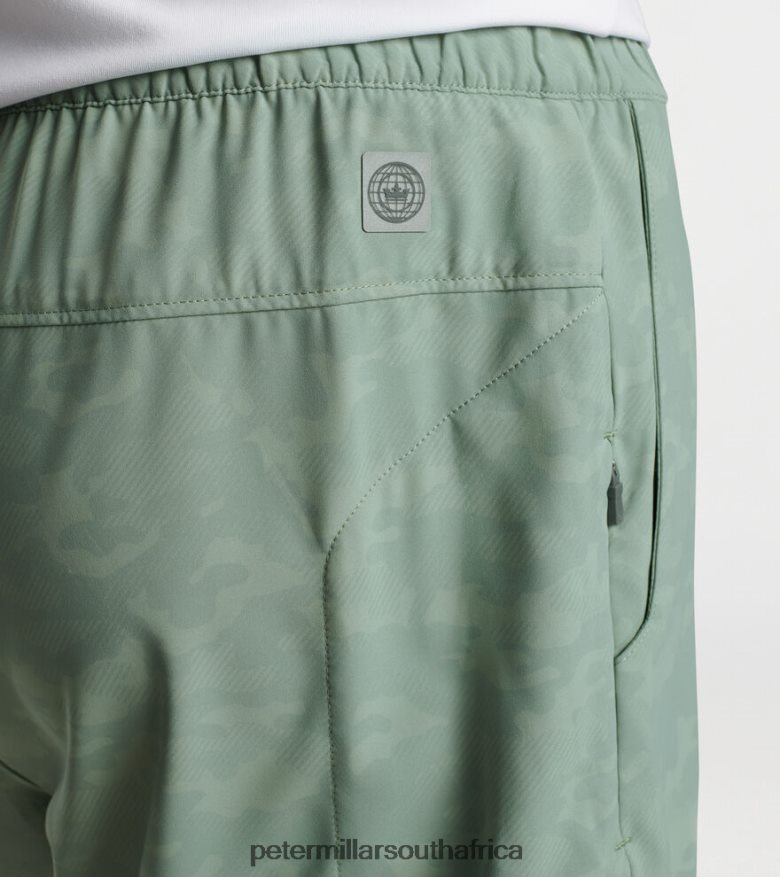 Sage Fog Men Peter Millar Swift Camo Performance Short Apparel B62P4F981
