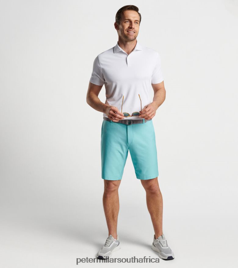 Turquoise Men Peter Millar Surge Geo Performance Short Apparel B62P4F980