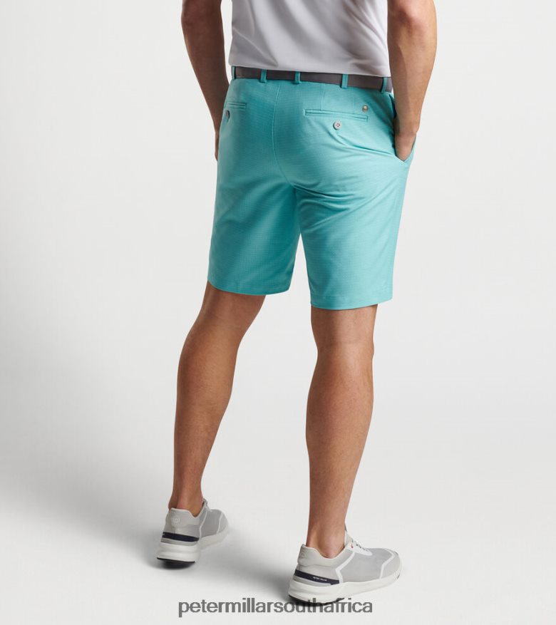 Turquoise Men Peter Millar Surge Geo Performance Short Apparel B62P4F980