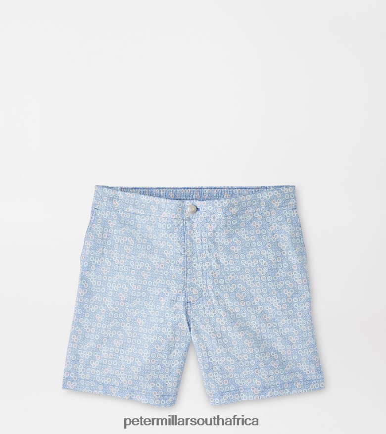 Cascade Blue Men Peter Millar Cain Swim Trunk Apparel B62P4F1006