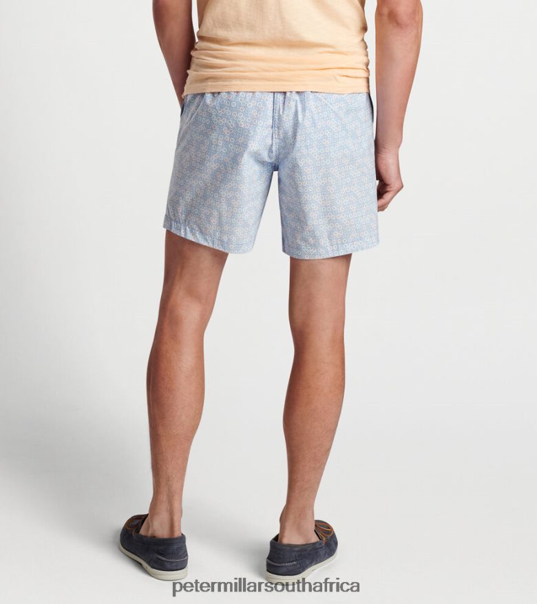 Cascade Blue Men Peter Millar Cain Swim Trunk Apparel B62P4F1006