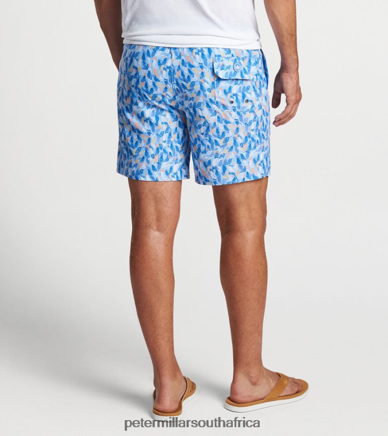 Cottage Blue Men Peter Millar Parrot Talk Swim Trunk Apparel B62P4F999