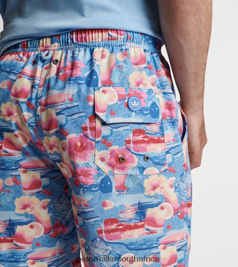 Infinity Men Peter Millar Tequila Sunrise Swim Trunk Apparel B62P4F1009