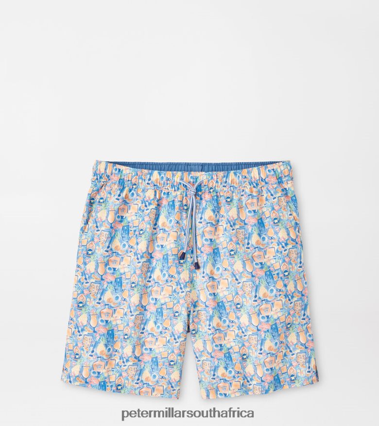 Orange Slice Men Peter Millar Tiki Time Swim Trunk Apparel B62P4F990