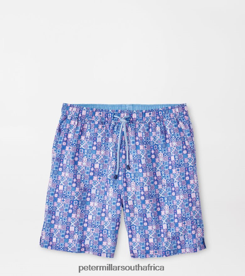 Palmer Pink Men Peter Millar Mosaic Madness Swim Trunk Apparel B62P4F994