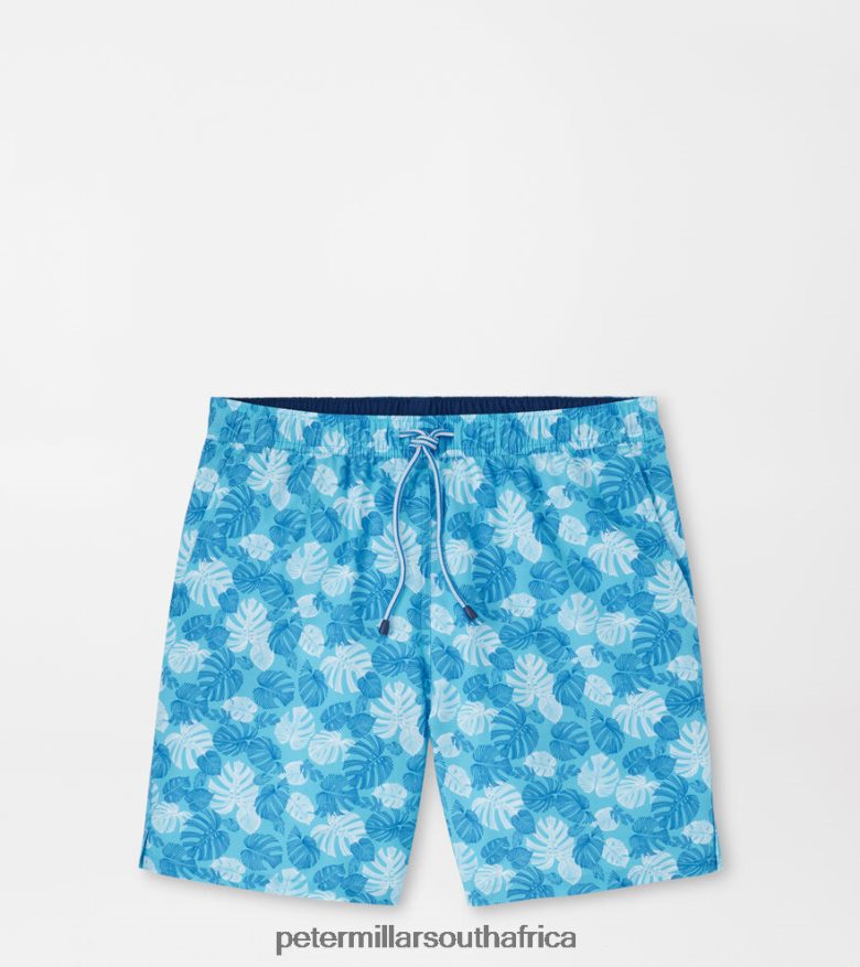 Seasalt Men Peter Millar Linework Monstera Swim Trunk Apparel B62P4F1000