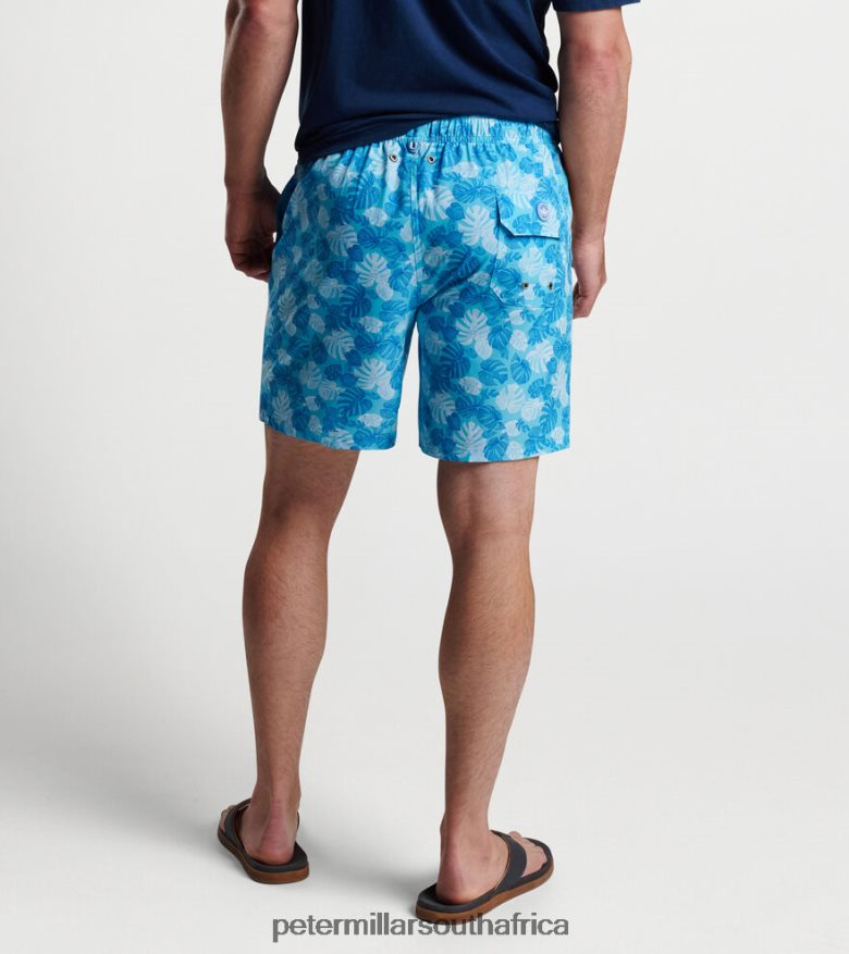 Seasalt Men Peter Millar Linework Monstera Swim Trunk Apparel B62P4F1000