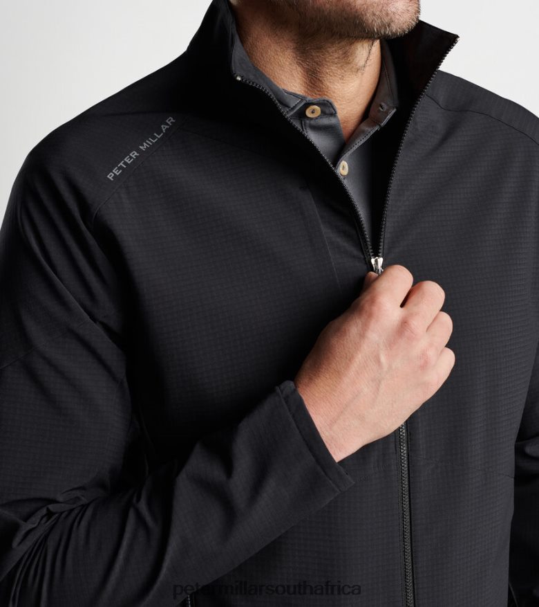 Black Men Peter Millar Winter Wind Gust Jacket Apparel B62P4F1105