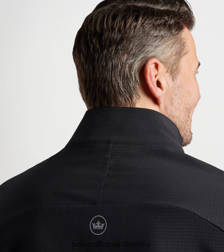 Black Men Peter Millar Winter Wind Gust Jacket Apparel B62P4F1105