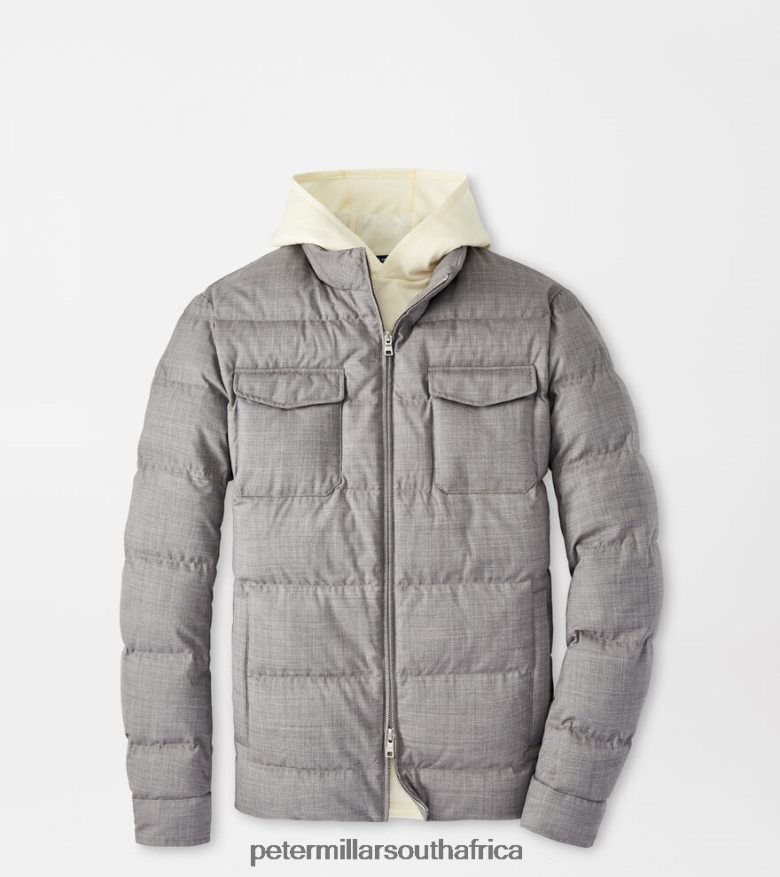 Gale Grey Men Peter Millar Excursionist Lite Quilted Bomber Apparel B62P4F1106